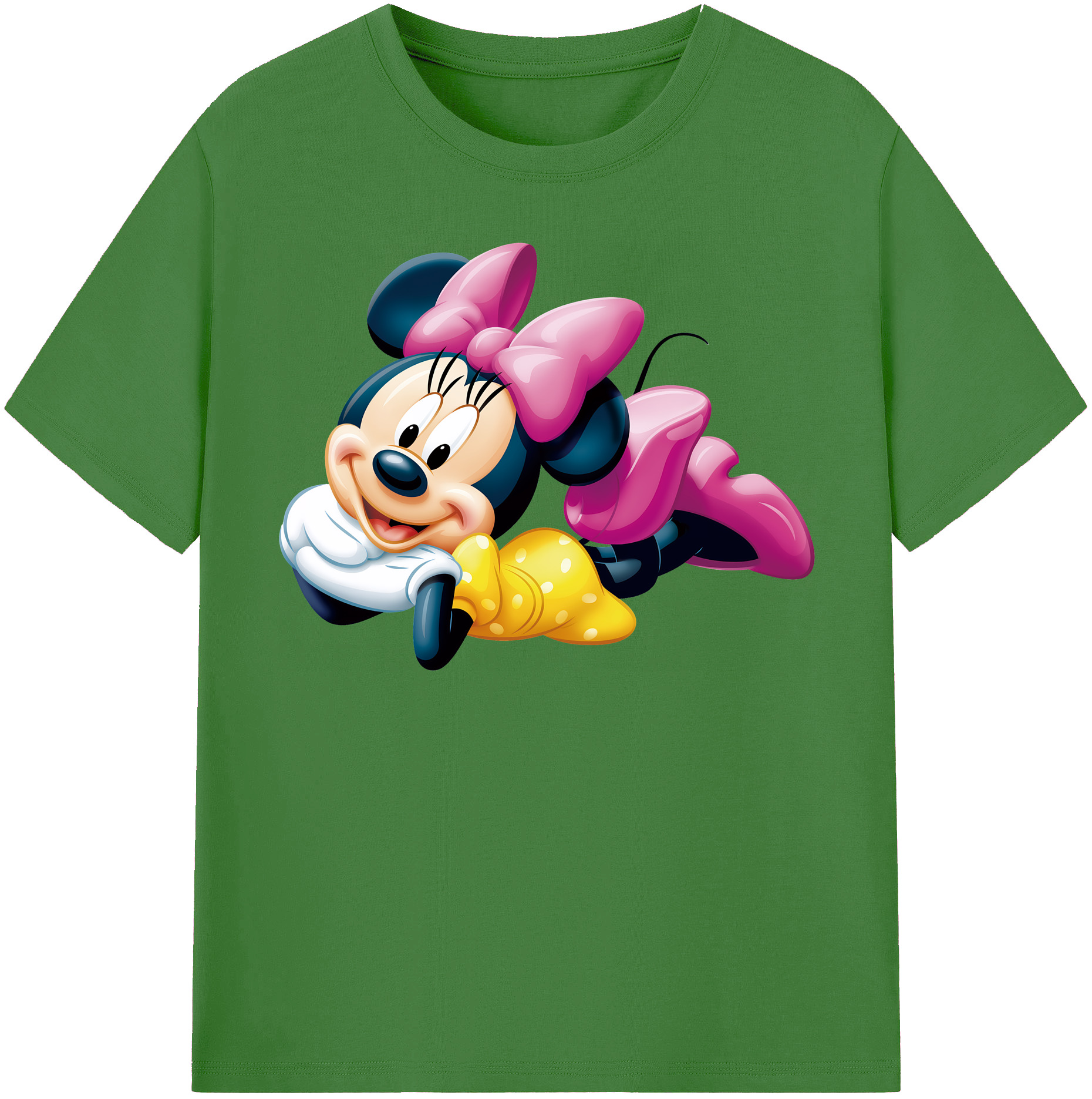 ミッキーマウス Mickey Mouse レディースカジュアルプリントTシャツ（綿100％）